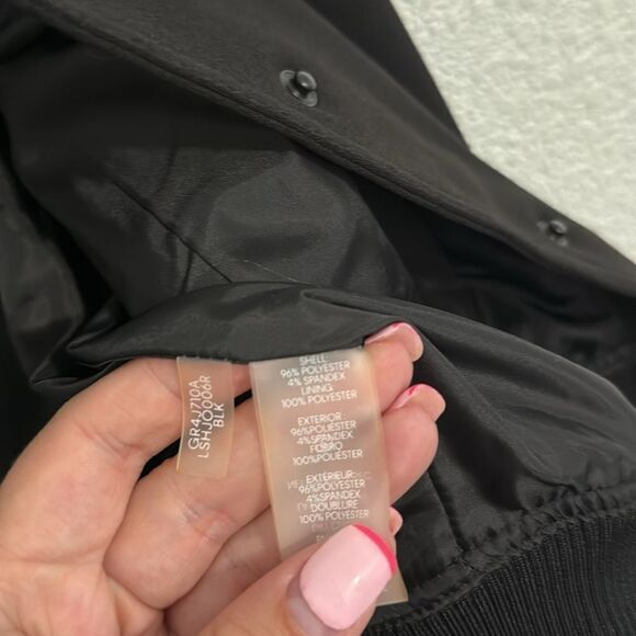 NWT-Karl LAGERFELD- black business letterman jacket- Size 10 - Picture 10 of 10